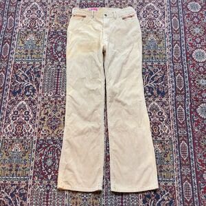 VTG 60s 70s Cimone Norway Women's Tan Corduroy Bell Bottom Pants Size Medium
